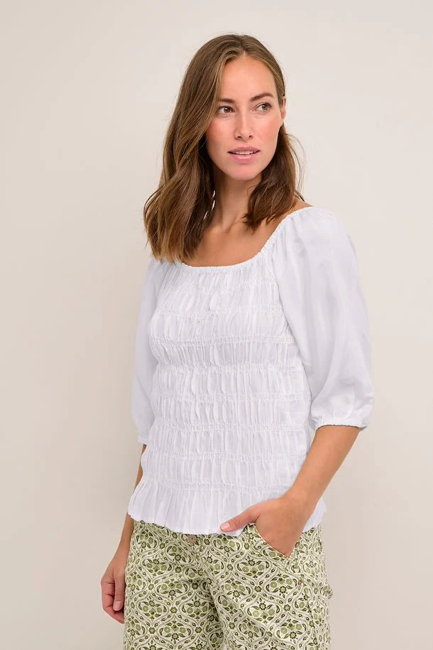 WOMEN'S CREAM ALMAS 10611392 WHITE BLOUSE