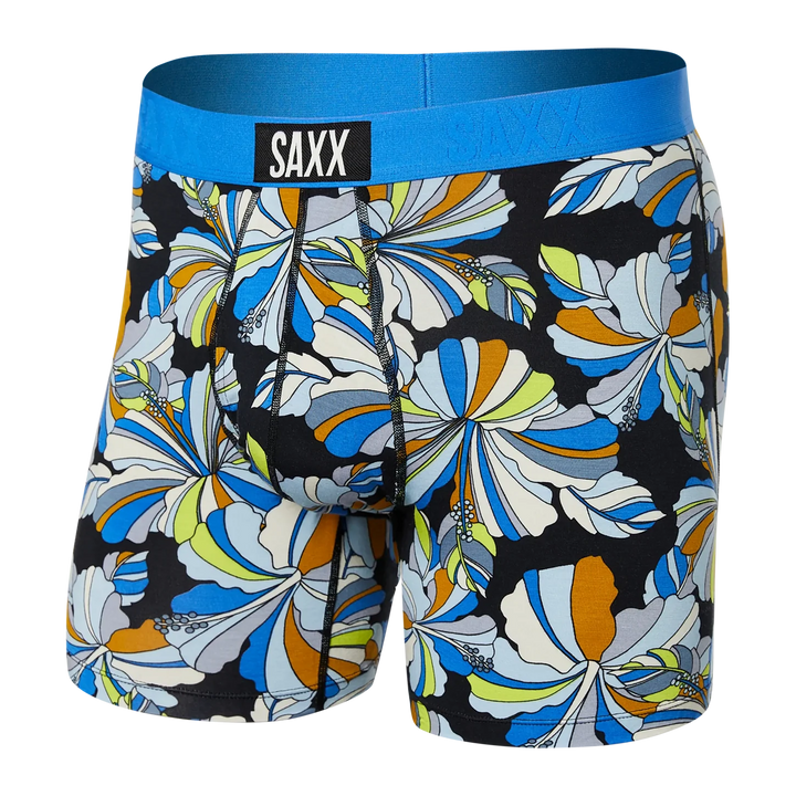 MEN'S SAXX ULTRA FLOWER POP/BLUE UNDERWEAR