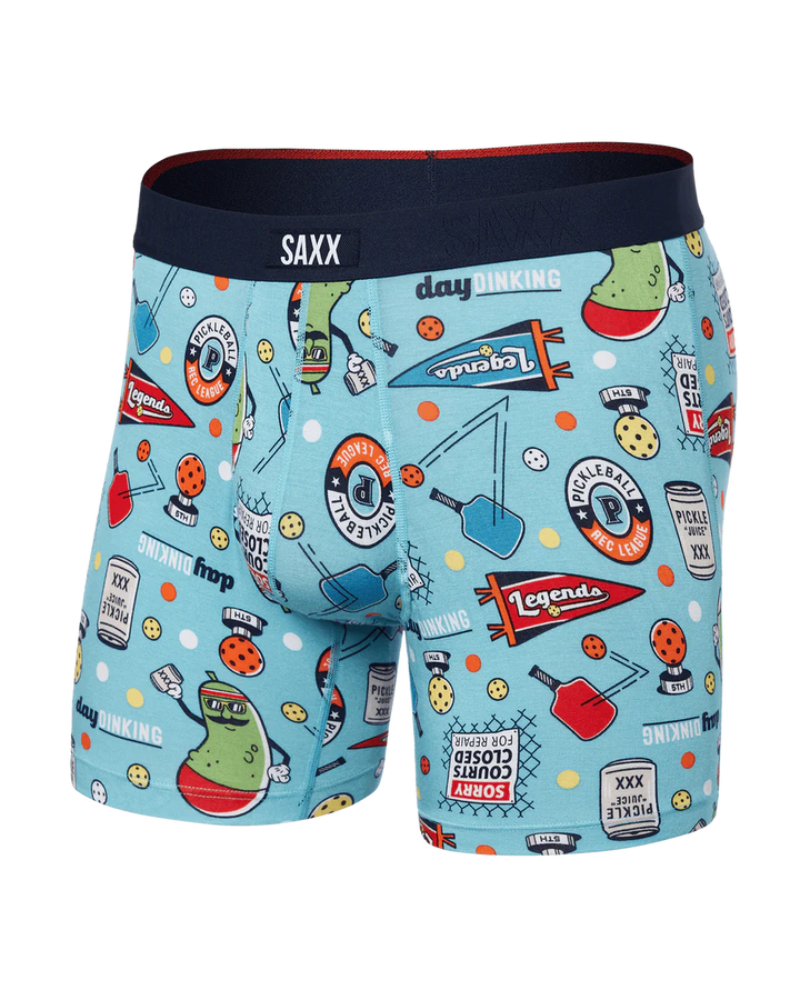 MEN'S SAXX VIBE XTRA SUPER SOFT PICKLEBALL AQUA UNDERWEAR