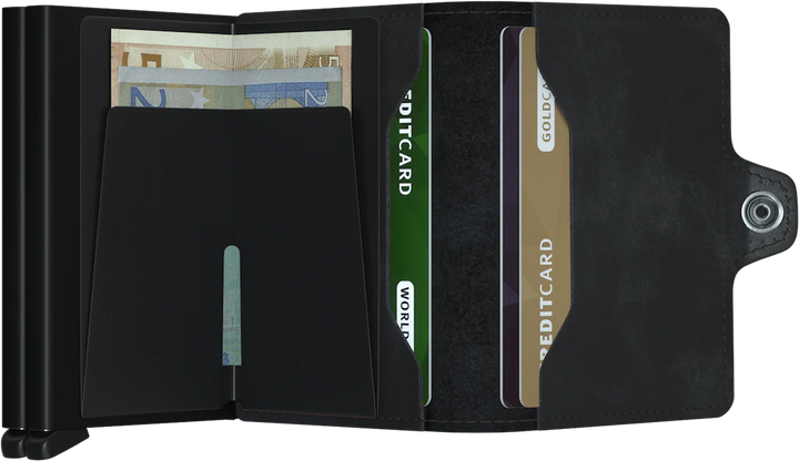SECRID TWINWALLET VINTAGE BLACK - Omars Shoes