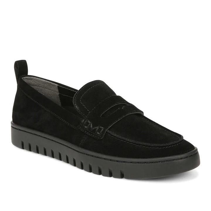 Black suede loafers womens hotsell