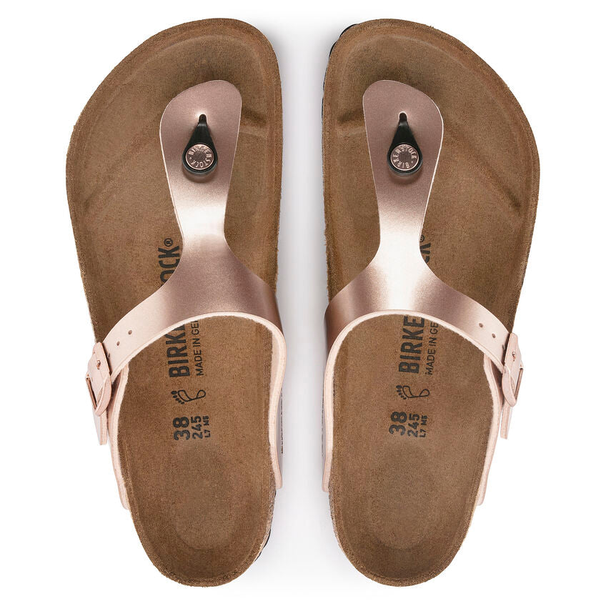 Metallic Rose Gold Birkenstock Gizeh Rose Gizeh Birko Flor Gizeh