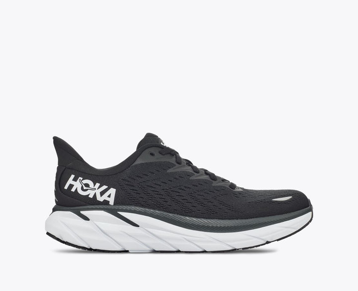 Men's Hoka Clifton8/Black White Running Shoe