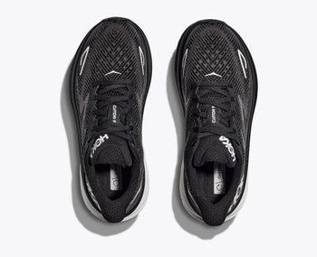 MEN'S HOKA CLIFTON 9 BLACK/WHITE RUNNING SHOE – Omars Shoes