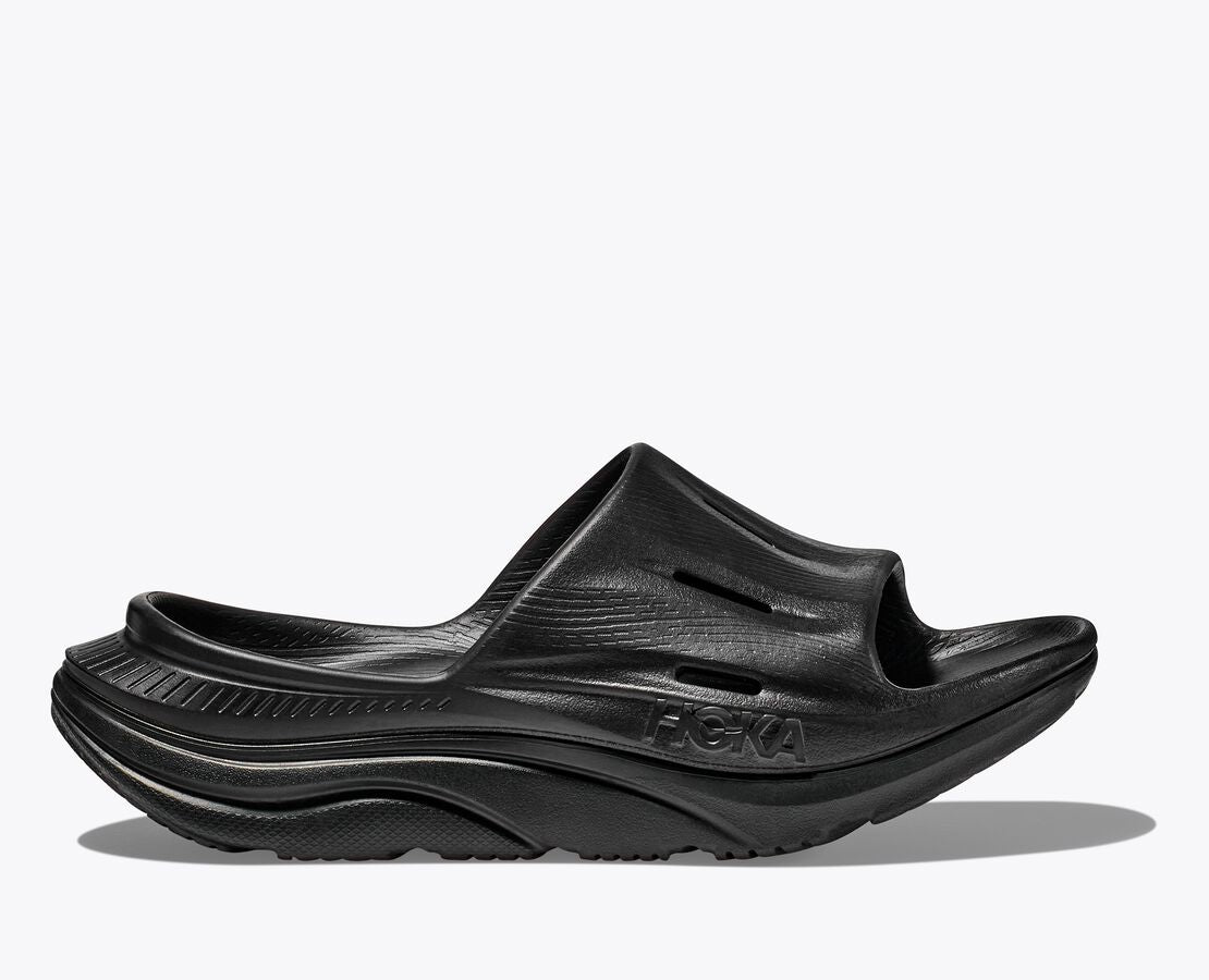 UNISEX HOKA ORA RECOVERY SLIDE 3 BLACK/BLACK SANDAL – Omars Shoes
