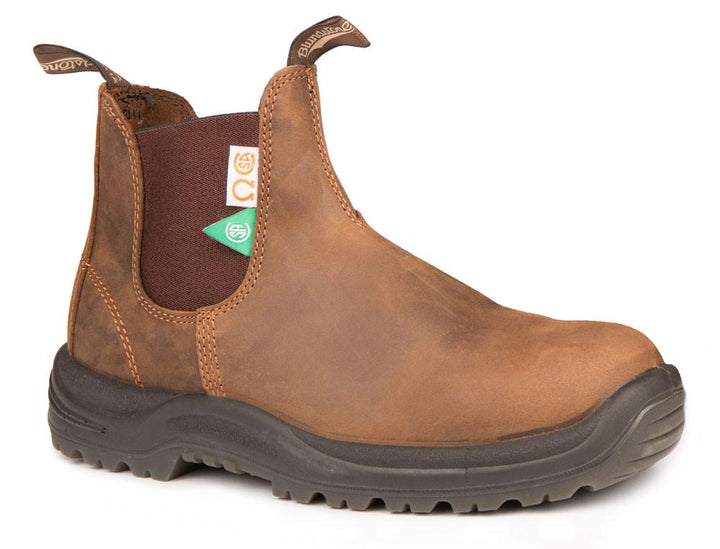 Blundstone 164 Crazy Horse Brown/Steel Toe (CSA) - Omars Shoes