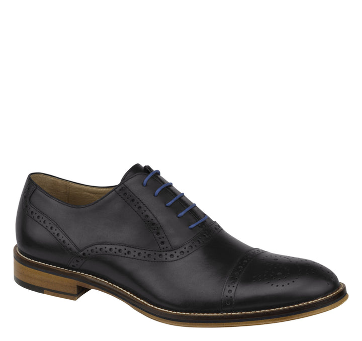 Men's Johnston & Murphy Conard Cap Toe/Black Shoe - Omars Shoes