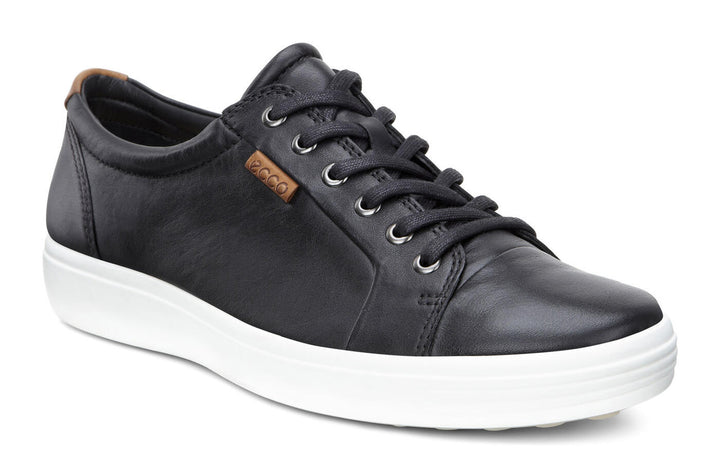 Men's Ecco Soft 7/Black Shoe - Omars Shoes