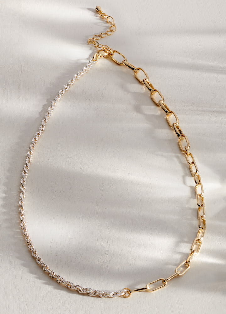 GIFT CRAFT ASTRAL GOLD/SILVER CHAIN NECKLACE