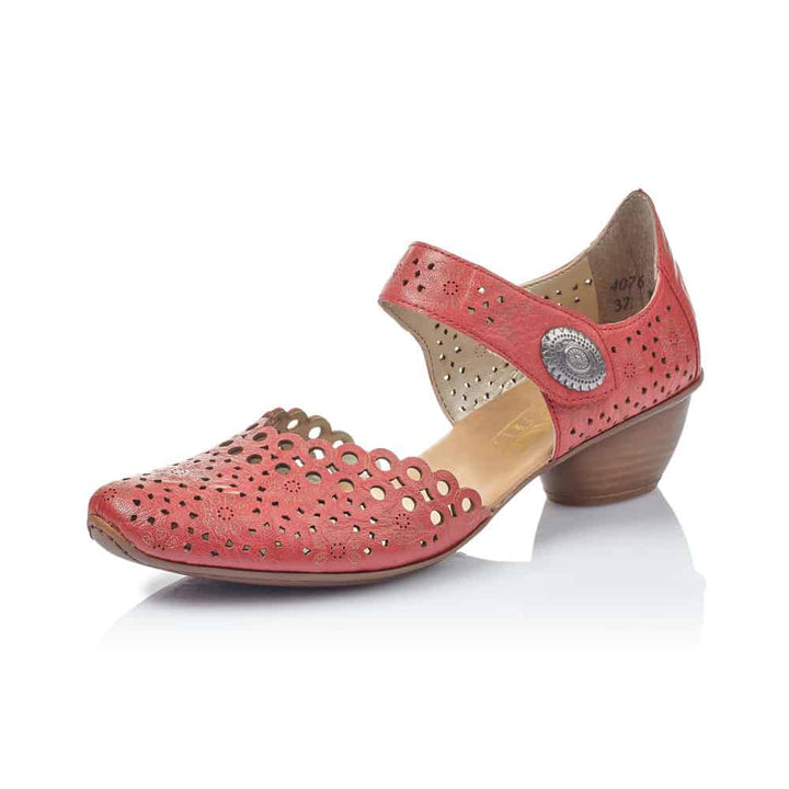 Women's Rieker 43753-33/Red Sandal - Omars Shoes