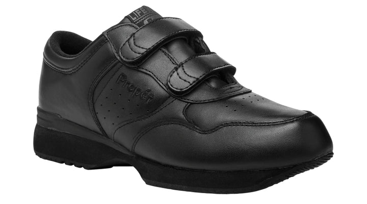 Men's Propet Life Walker Strap/Black Walking Shoe