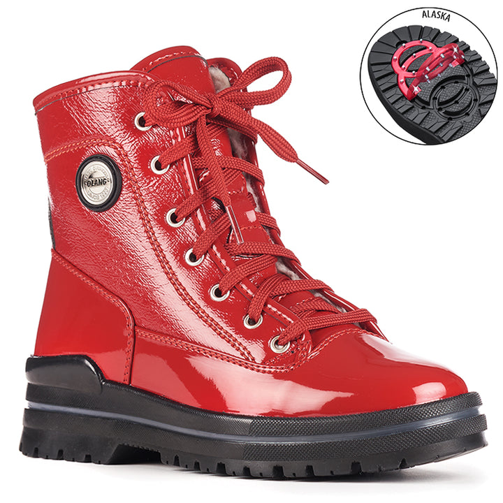 Women's Olang Sound/Red Patent Winter Boot