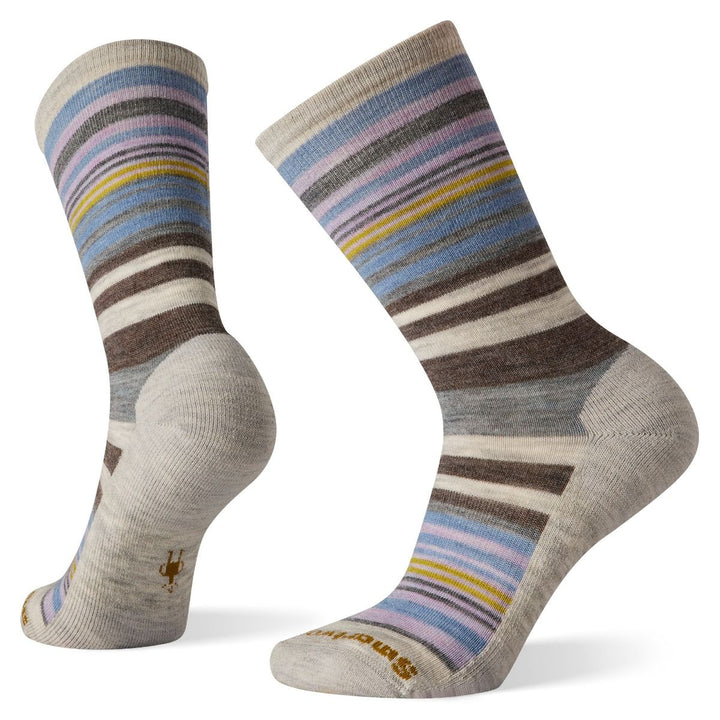 Women's Smartwool Jovian Stripe Socks| Ash/Purple