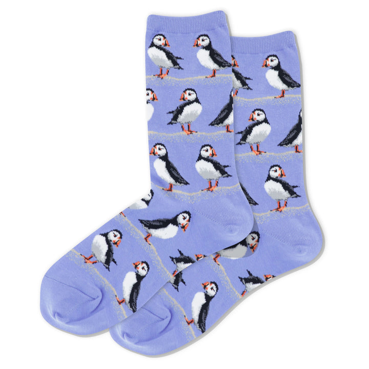 Women's Hot Sox Puffins/Periwinkle Socks